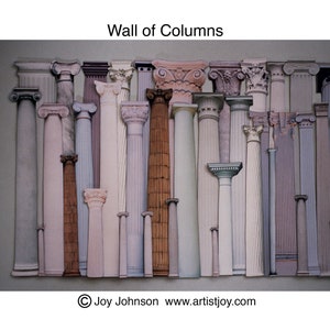Title: Wall of Columns   8.5 x 11 inch art print on photo paper
