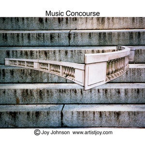 Titolo: Stampa artistica Music Concourse 4 X 6 pollici su carta fotografica.