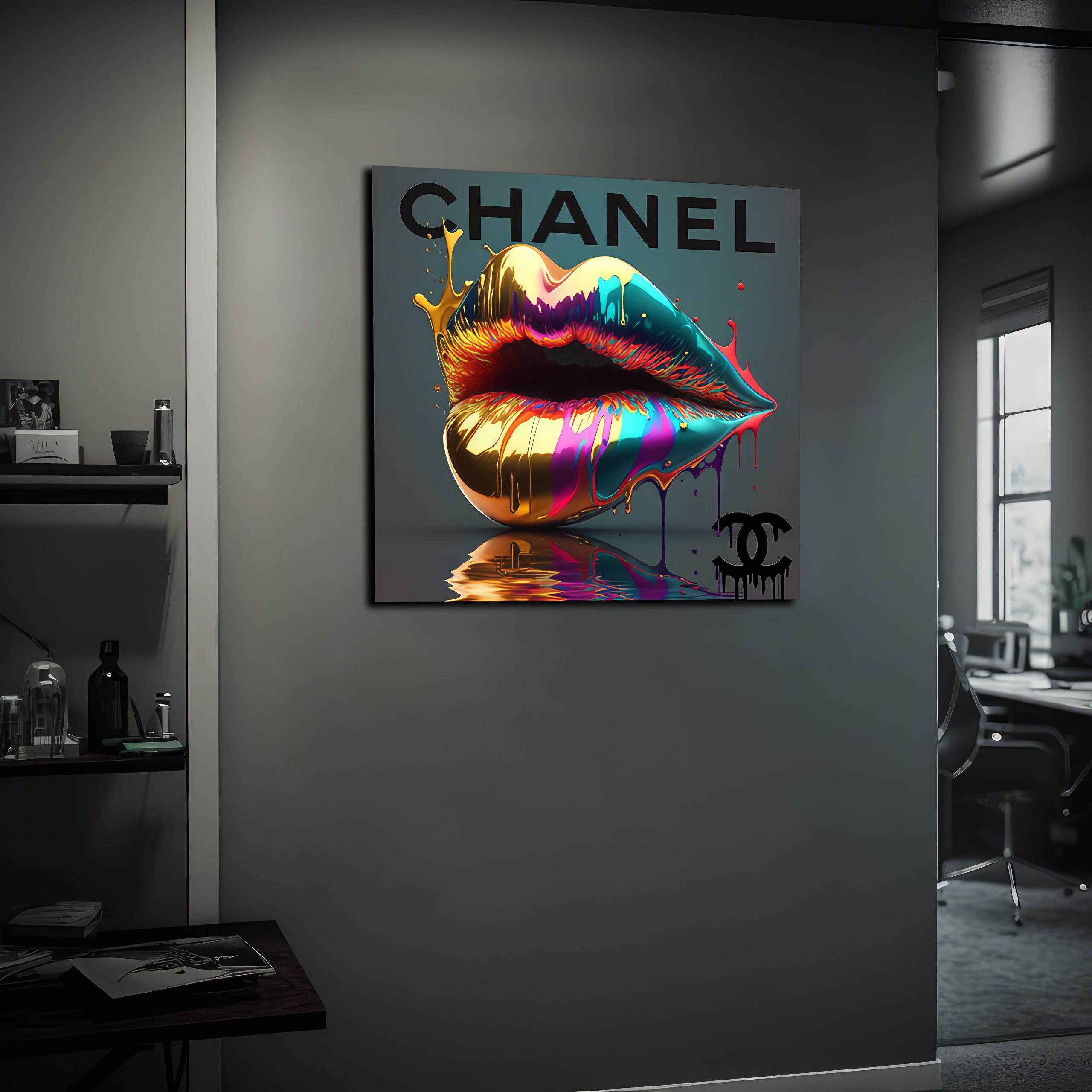 Chanel Ghost Framed Print  Iconiko