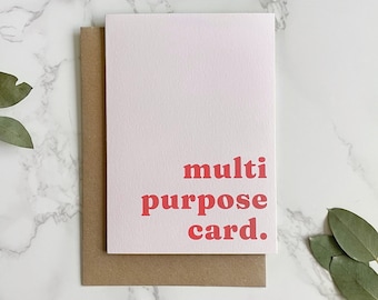 Funny Multi Purpose Card - Greetings Card - All Occasions - Birthday - A6