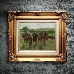 Edgar Degas The Riders Vintage Painting Impressionist Printable Horse Racing Painting Degas Classic Vintage Wall Art Impressionist Printable