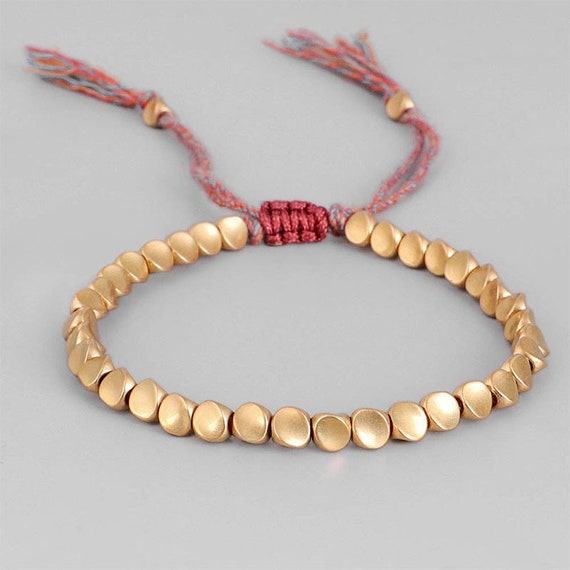 Tibetan copper 2024 beads healing bracelet
