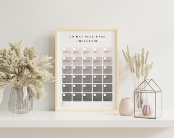30 Day Self-Care Challenge - Printable Instant Download
