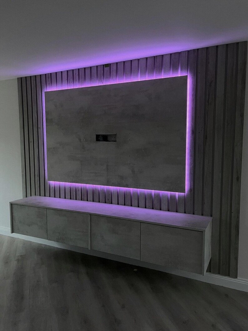 Media Wall Tv Panel Only - Etsy UK