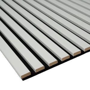 Acoustic Panels, Slat Panel with MDF Core & Real Wood Veneer Matt Finish