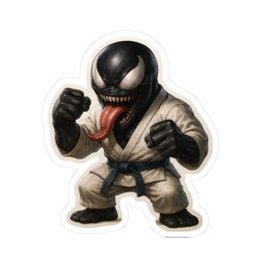 Kiss-Cut Stickers Venum BJJ- water bottle sticker