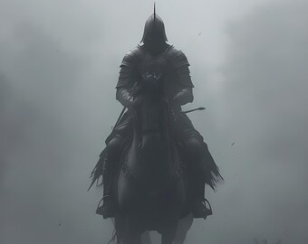 Horseman Digital Download Wallpaper, Mancave decor