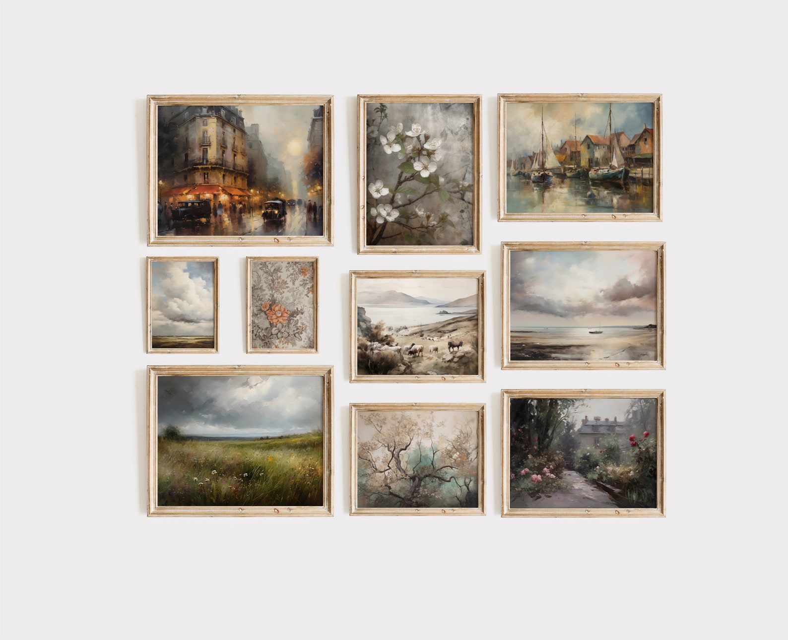 French Country Gallery Wall Art Set | Printable Collection of 10 ...