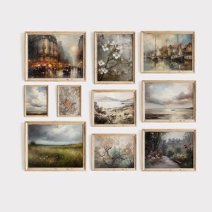 Franse landgalerij kunstset aan de muur | Afdrukbare collectie van 10 | Elegantie en rust verenigen | Digitale download | Uw woondecoratie