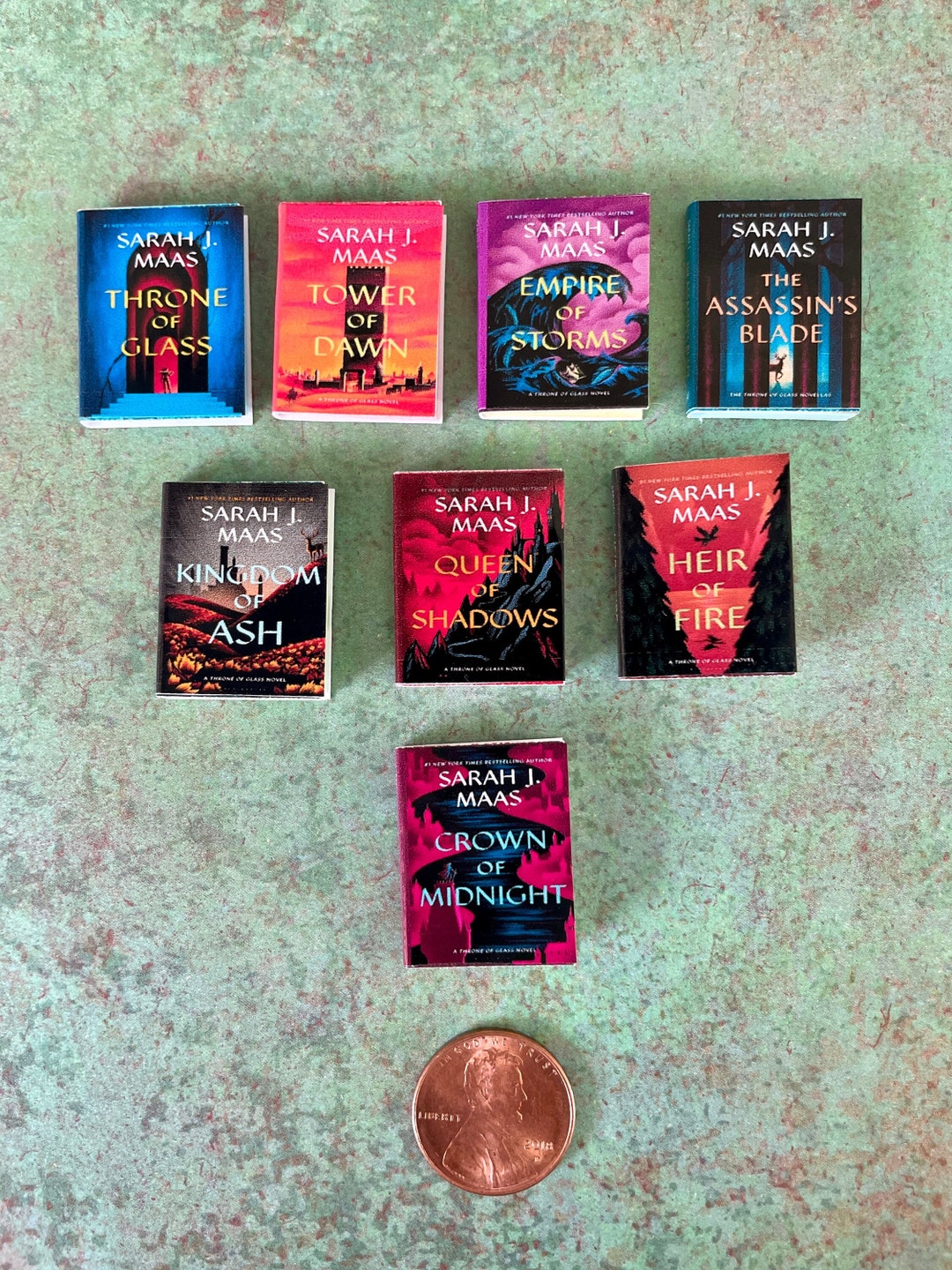 The Throne of Glass Mini Books Series, 8 Mini Books, Scale 112, Miniature Books Etsy