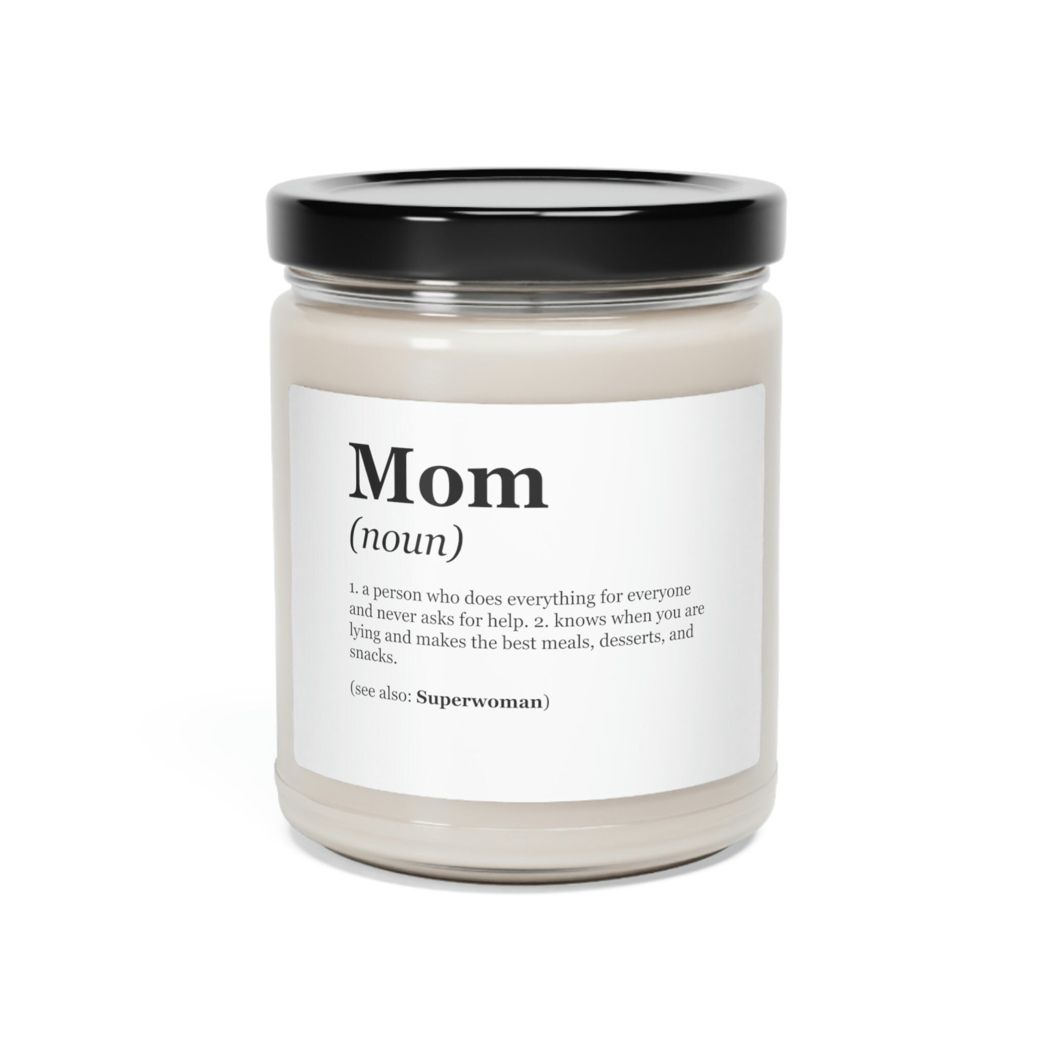 Discover Mom Definition Scented Soy Candle, 9oz, Mother's Day Gift, Birthday Gift, Friend Gift, Pregnancy/Baby Announcement