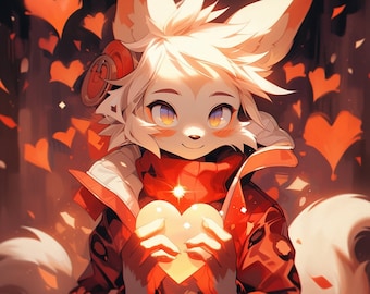 Valentine&#39;s Day Mystery Surprise Furry/Fursona Adoptable Box: The Lovers Perfect Random Surprise Fursona Machine Mystery Box Design Surprise