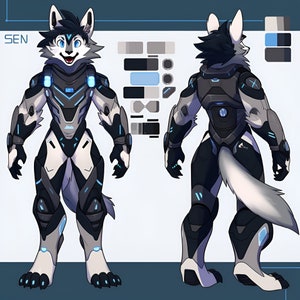 EXCLUSIVE Protogen Adopt: Daily UNIQUE Adoptable Fursona - 11th Sep - Protogen Sen Only 1 will EVER be sold 100% Original Single Adopt