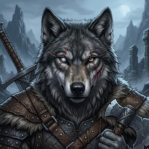 Custom Fursona Art: Detailed Avatar, Character Reference Sheet image 10