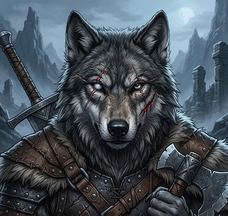 Custom Fursona Art: Detailed Avatar, Character Reference Sheet image 10
