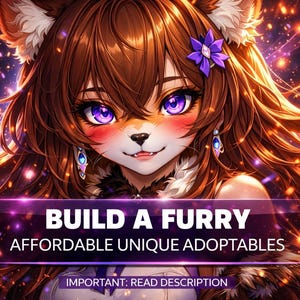 Custom Fursona Art: Detailed Avatar, Character Reference Sheet image 1