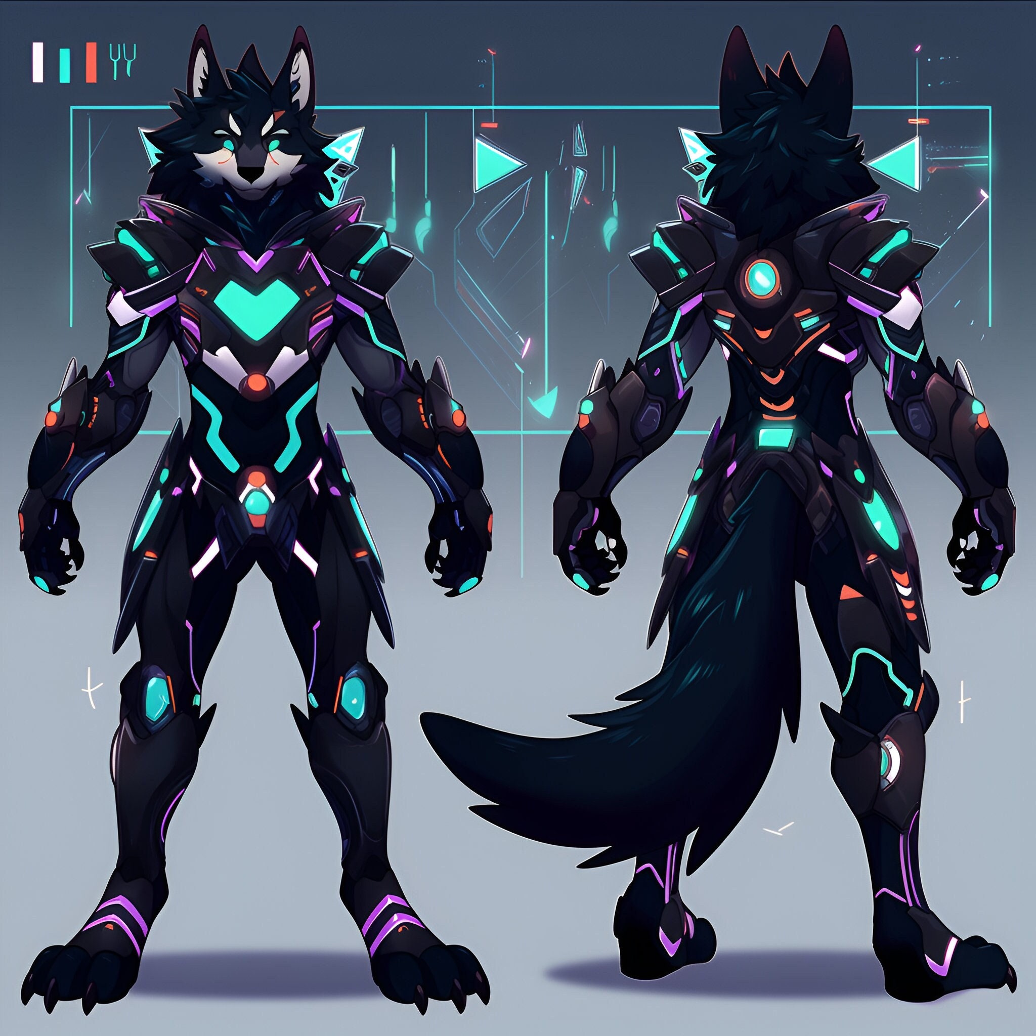 Protogen (Art Trade) : r/furry