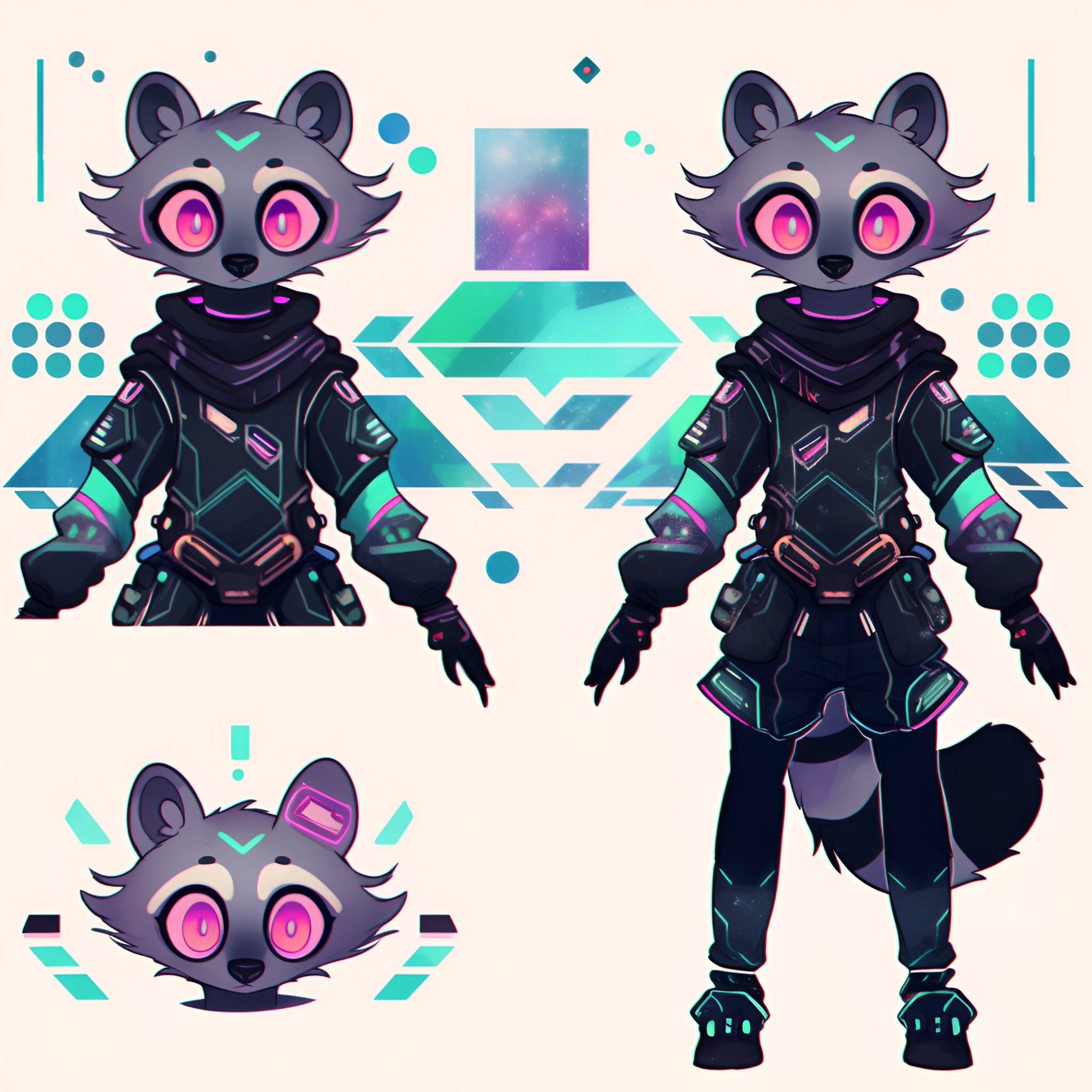 EXCLUSIVE Protogen Adopt: Daily UNIQUE Adoptable Fursona 