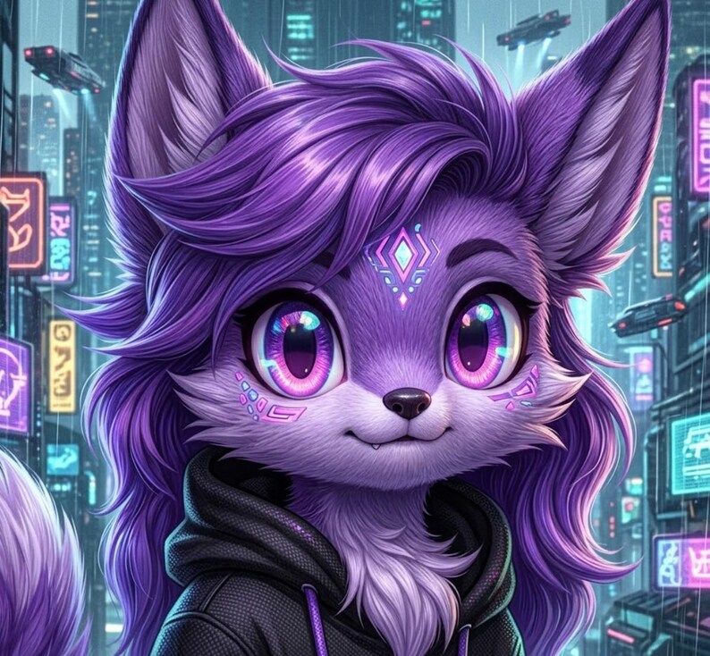 Custom Fursona Art: Detailed Avatar, Character Reference Sheet image 11