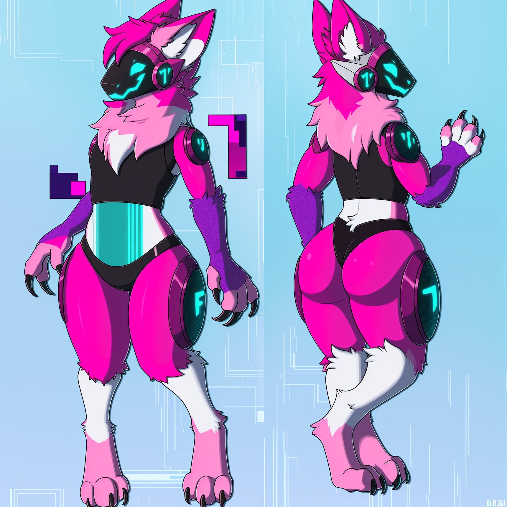 Protogen Fursona Adopt Limited Edition: Adoptable Collectable - Only 2 Will  Ever Be Sold, Limited Edition Protogen Furry Adoptable