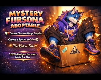 Mystery Fursona Adoptable: Custom Character Design Surprise