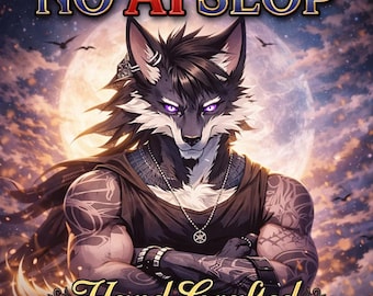 NIE wygenerowana sztuczną inteligencją Viego Wolf Fursona Adopt | Pełne prawa własności | Pakiet postaci premium z certyfikatem, historią i osobowością