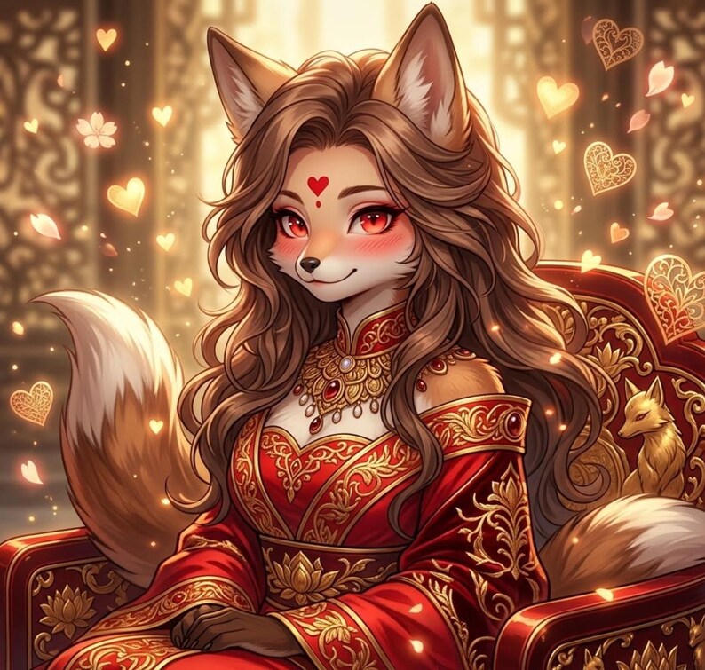 Custom Fursona Art: Detailed Avatar, Character Reference Sheet image 3