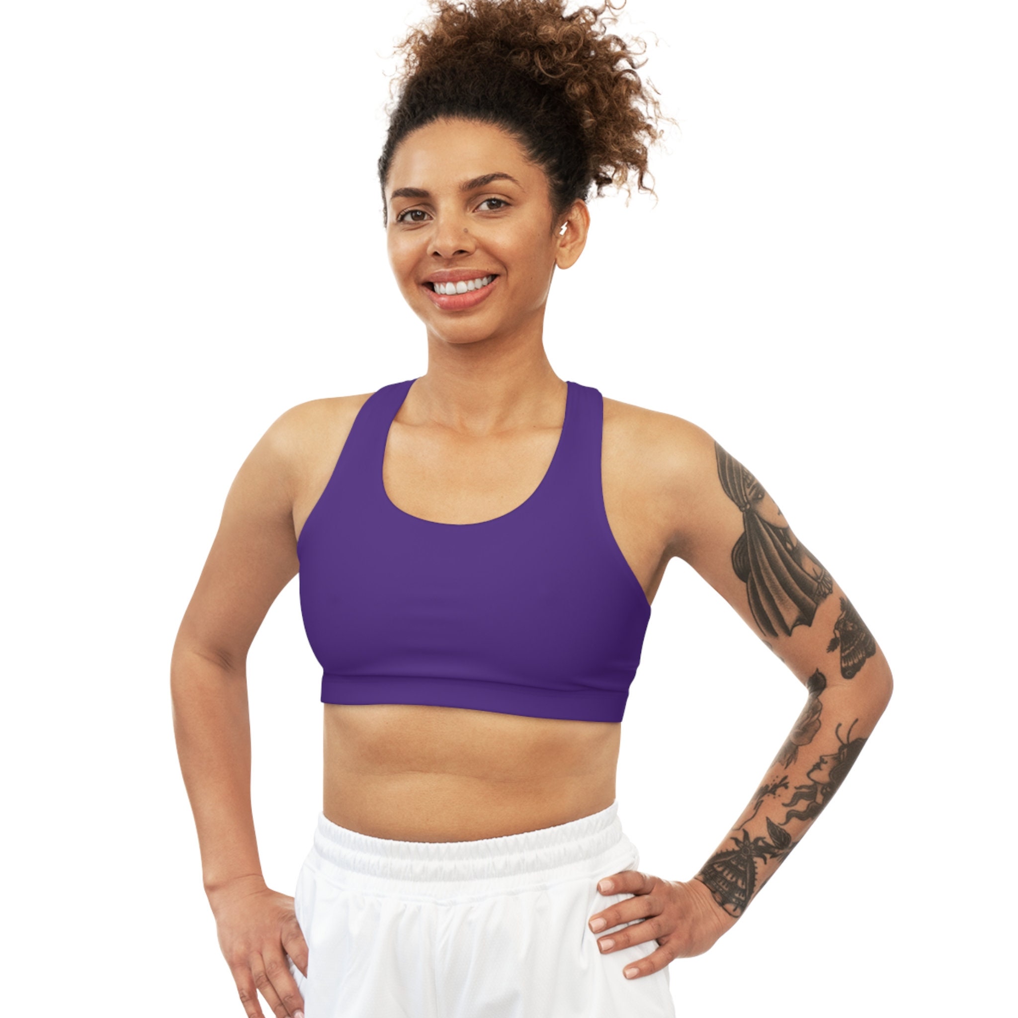 Personalized Padded Sports Bra. Workout Custom Bra. Seamless and  Stretchable, Sports Wear Yoga Bra, Padded Bra 