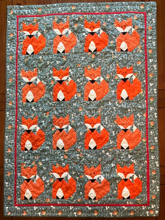 Woodland Foxes Peter Pan Quilt