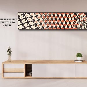 Metamorphosis l by Maurits Cornelis Escher Poster Art Canvas,Reproduction Print,Abstract Wall Art Print,Modern Arts,Expressionism Art Print