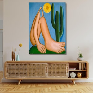 Abaporu Canvas Art: Tarsila do Amaral Reproduction, Framed Wall Decor