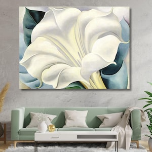Georgia O&#39;Keeffe White Flower,Georgia O&#39;keefe Print,Georgia Okeffe Framed,Art Reproduction,Georgia O&#39;Keeffe Inspired,Exhibition Poster Gift