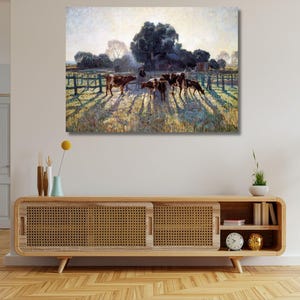 Elioth Gruner Spring Frost 1919 Canvas Print Wall Art,Elioth Gruner Painting,Gruner Print,Gruner Poster,Archival Giclee,Art Reproduction