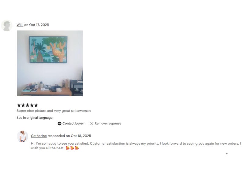 a screen shot of a website with a picture on it
