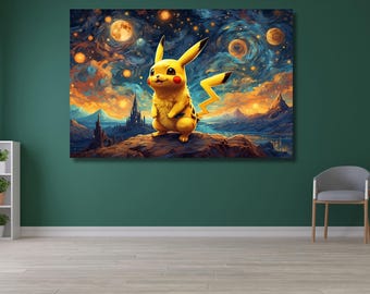 ピカチュウ ヴァン ゴッホ キャンバスアート、ヴァン ゴッホ ポート
