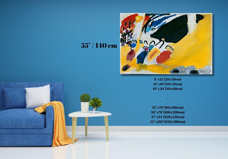 Kandinsky Impression III Art Print, Colorful Abstract Painting, Canvas or Poster image 9