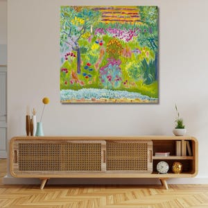 Garden (1935) by Pierre Bonnard Canvas Wall Art,Pierre Bonnard Wall Art,Pierre Bonnard Painting Canvas Art Pierre Bonnard Art home decor art