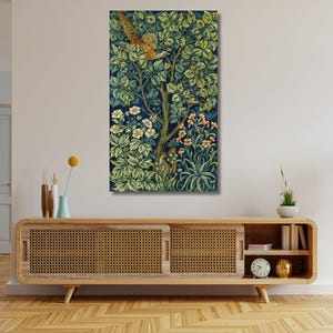 Tela di William Morris, tela della mostra di William Morris, stampa di William Morris, arte murale vintage, stampa su tela floreale, poster su tela vintage