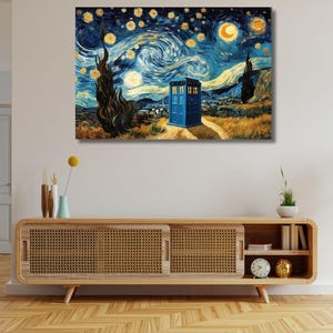 Canvas Doctor Who Tardis Box London Art Doctor Who Wall Art London Big Ben Telephone Box Doctor Who Gifts Doctor Who Tardis Tardis Canvas
