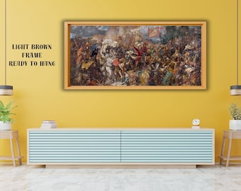 Jan Matejko Battle of Grunwald Canvas Art Print, History Painting