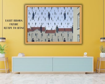 ルネ・マグリット ゴルコンダ プリント、ルネ・マグリット ゴルコンダ