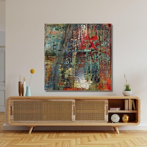 Gerhard Richter Abstract Art Print, Expressionism Canvas Wall Decor