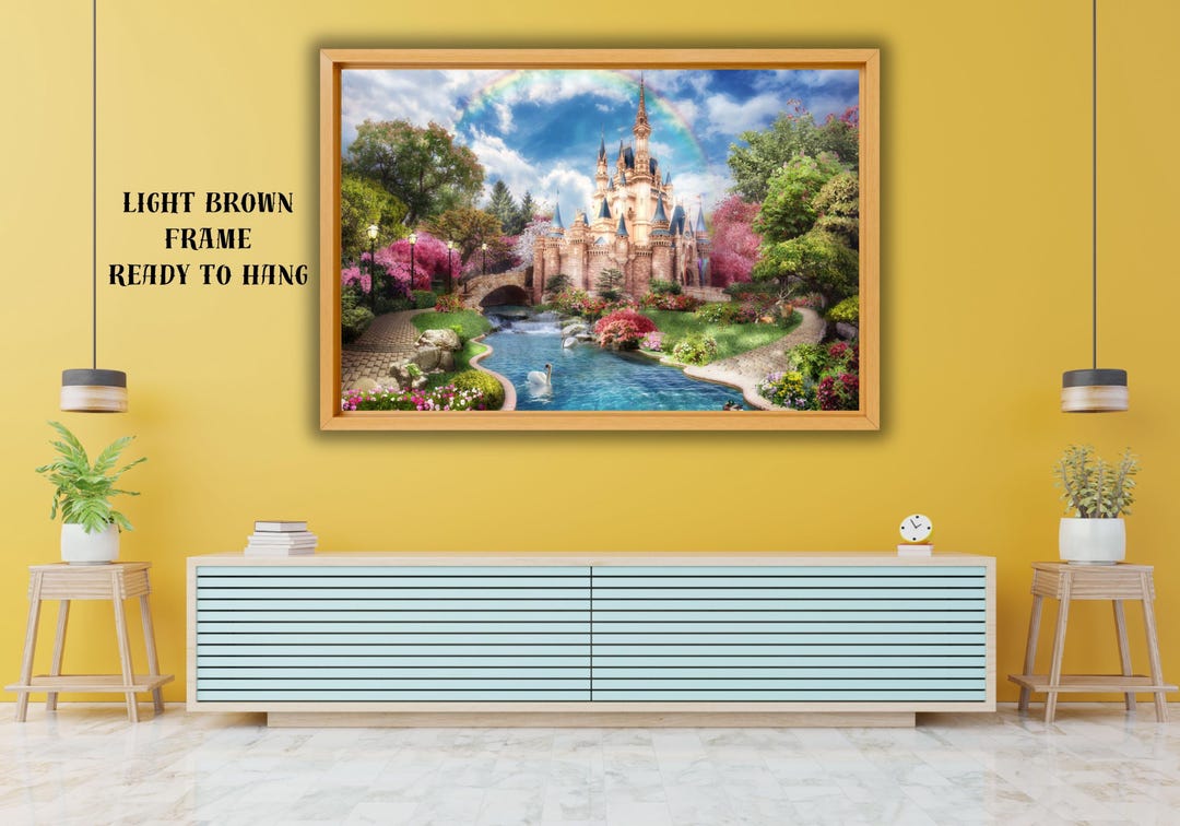 Princess Castle Canvas Print, Fairy Tale Wall Art, Girl's Room Decor - Etsy