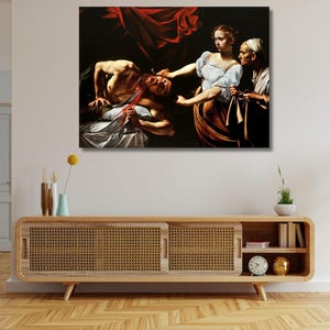 Judith Beheading Holofernes canvas wall art Caravaggio print Reproduction Famous art prints Living room wall art,Caravaggio Canvas Prints