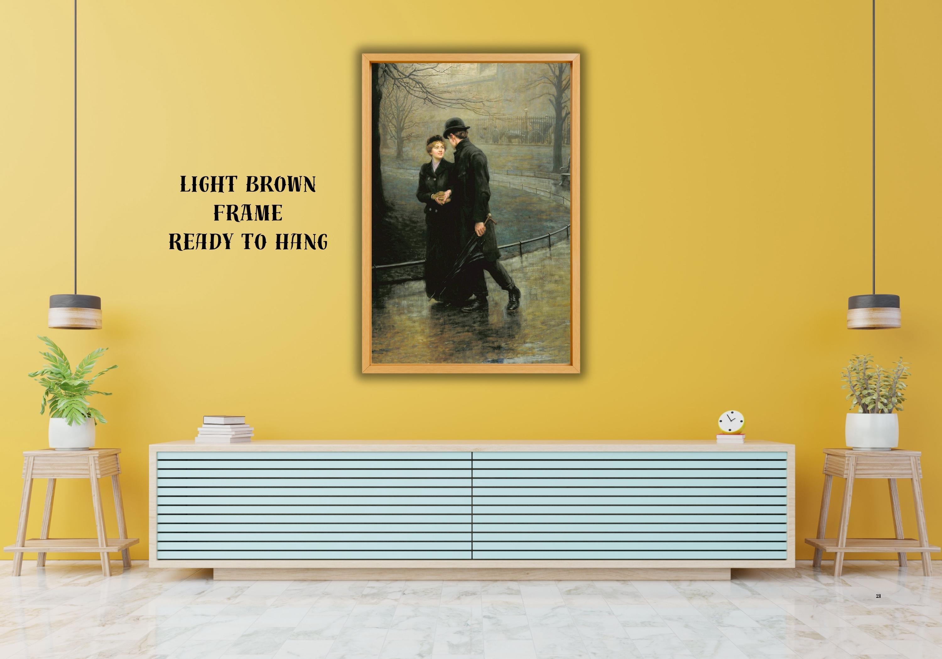 Garden of Eden Print, Romantic Couple Art by Hugh Goldwin Riviere