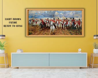 Elizabeth Thompson Scotland Forever! Canvas Art Print: Military History Painting