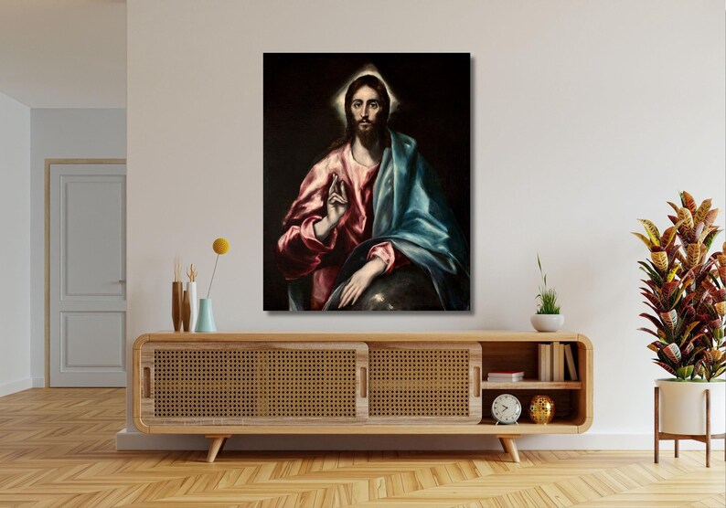 El Greco Christ as Saviour Canvas Print, Art Reproduction - Etsy