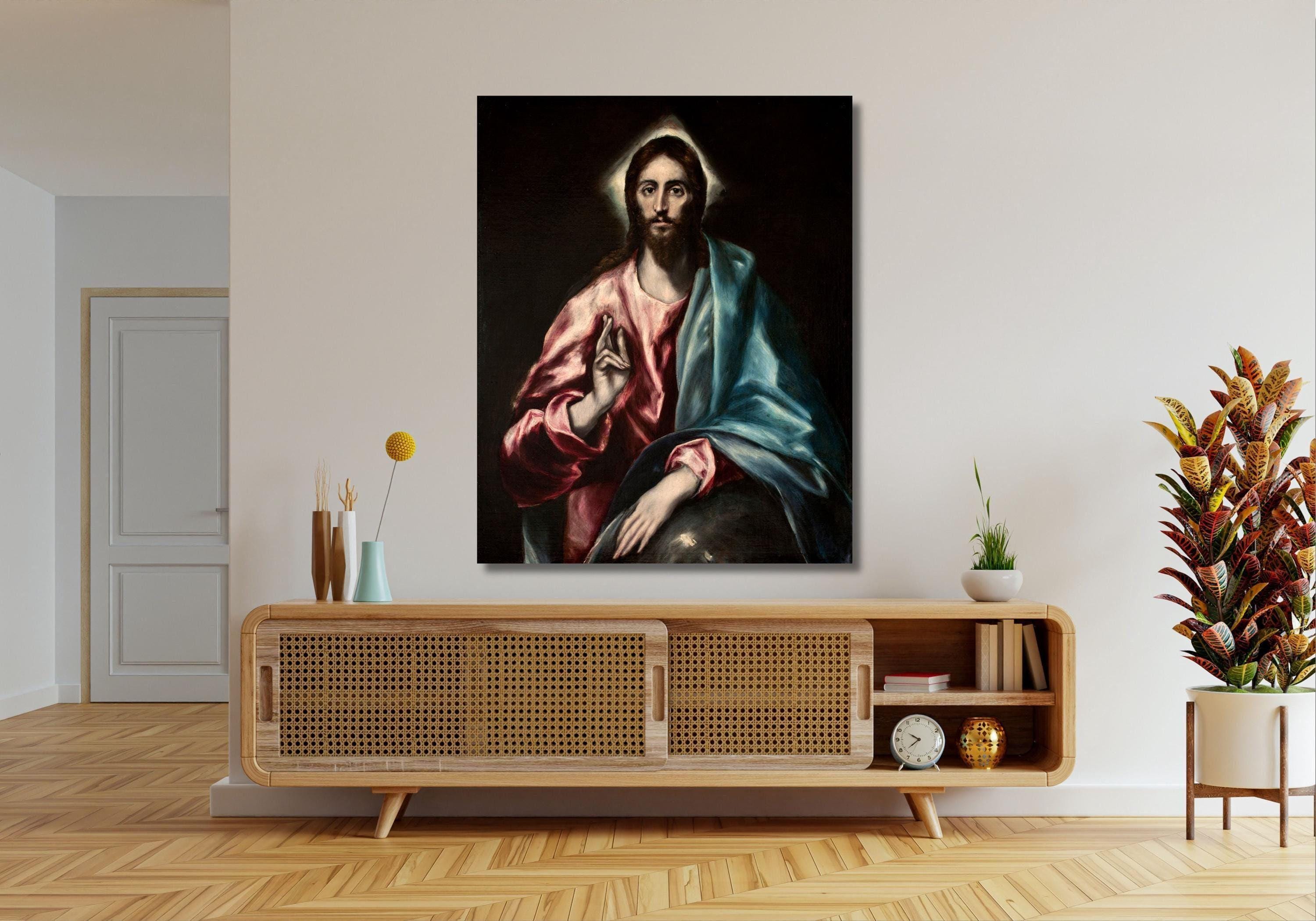 El Greco Christ as Saviour Canvas Print, Art Reproduction - Etsy