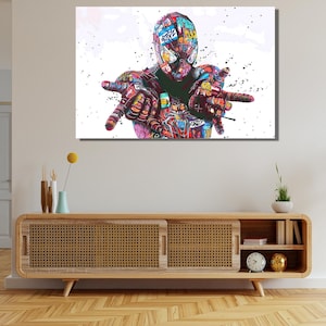 Spider Man Graffiti Print, Spider Man Canvas, Spider man Rolled Canvas,Spiderman Wall Art Gift, Decorative Painting, Ready to Hang,Superhero