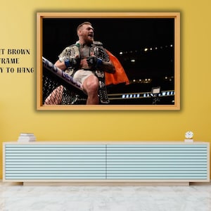 Conor McGregor poster, Conor McGregor print, Conor McGregor muur decor, Conor McGregor canvas kunst aan de muur, motivatie kunst, fitness sport kamer decor